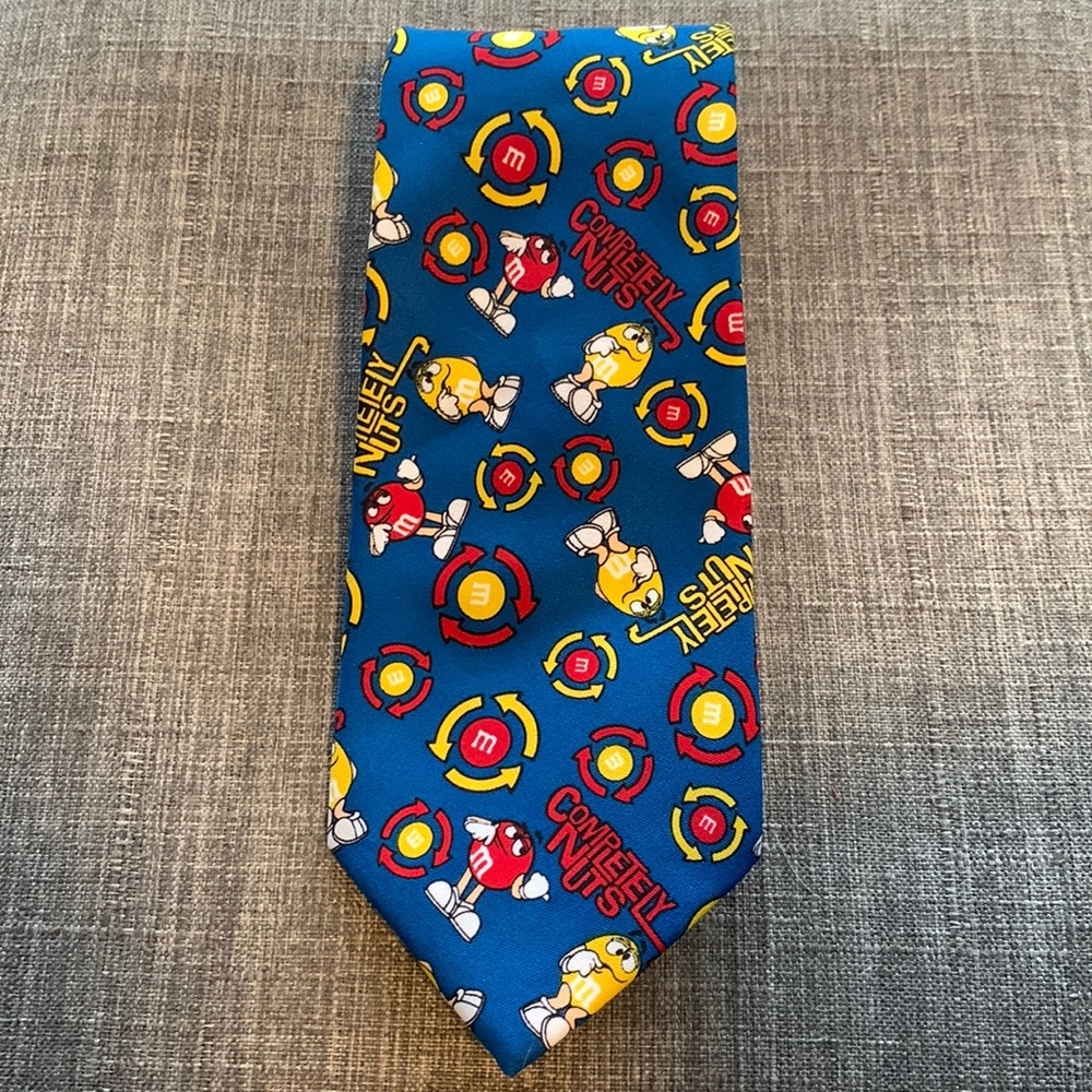 M&M’s Novelty tie - Yellow and Red - Completely Nuts